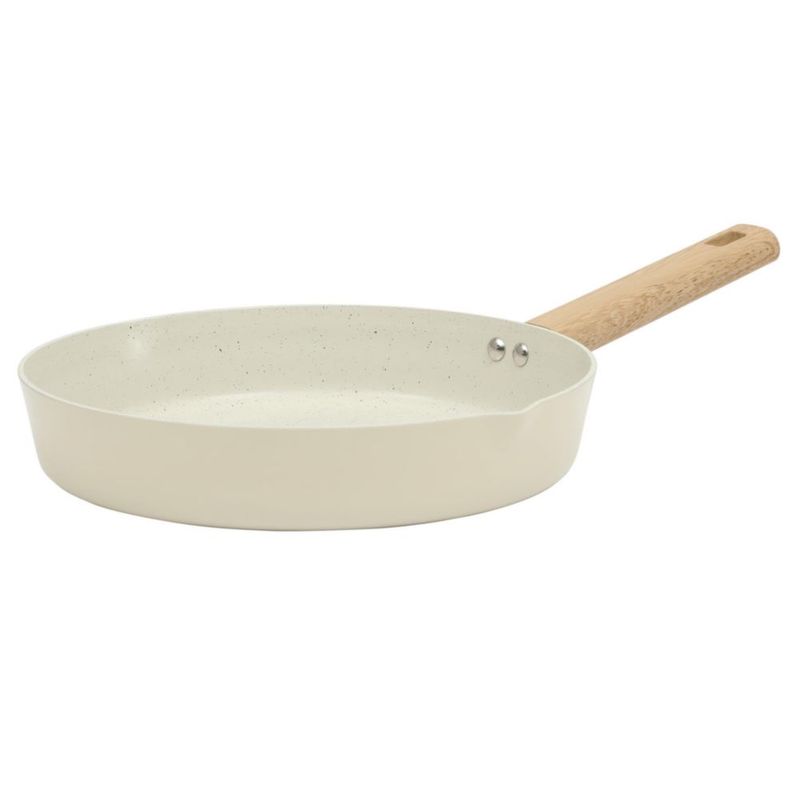 Sartén Gibson Home 28 cm Cerámica Antiadherente Gris Topo
