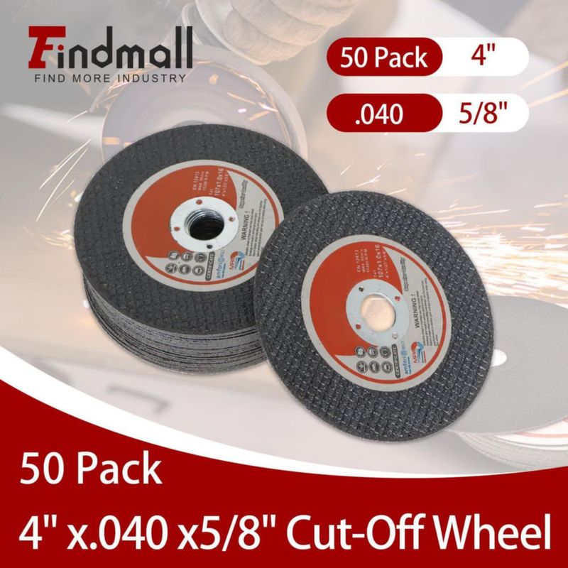 Disco de corte findmall 10 cm .040 in 5/8 in (paquete de 50)