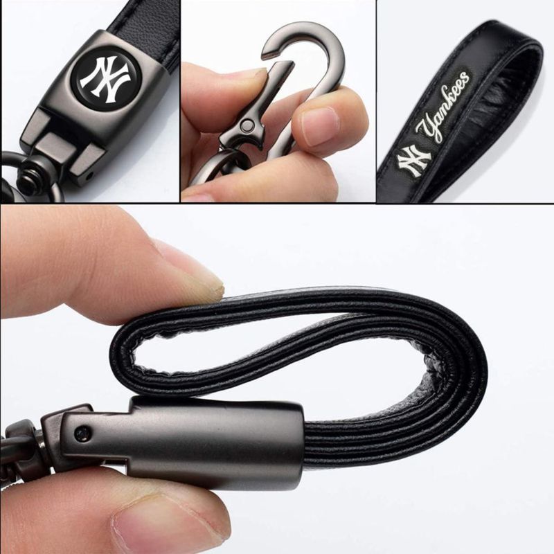 Llavero de cuero EMIJOY Yankees - Pack de 2