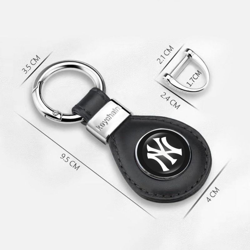 Llavero de cuero EMIJOY Yankees - Pack de 2