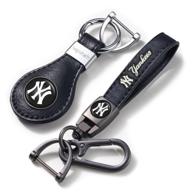 Llavero de cuero EMIJOY Yankees - Pack de 2