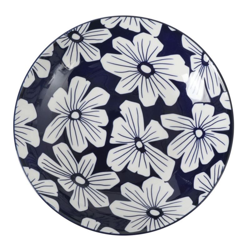 Juego de 4 tazones de 20 cm con diseño floral – Gibson Home