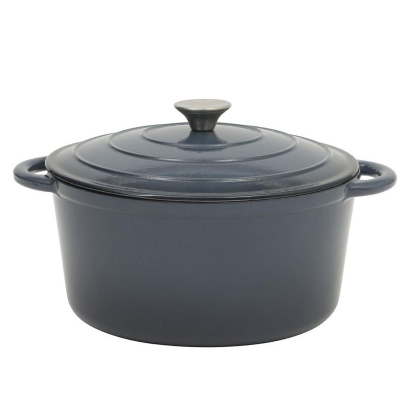 Olla de hierro fundido esmaltado Gibson Home 7 L azul marino