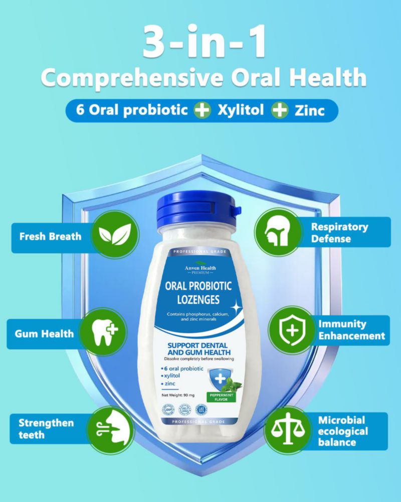 Pastillas de Probióticos Orales Anven Health 90D