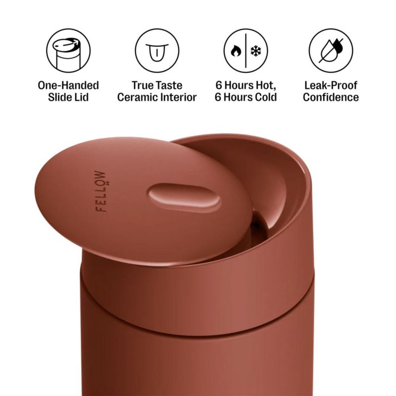 Taza de viaje Fellow 454 ml con revestimiento cerámico – Sienna