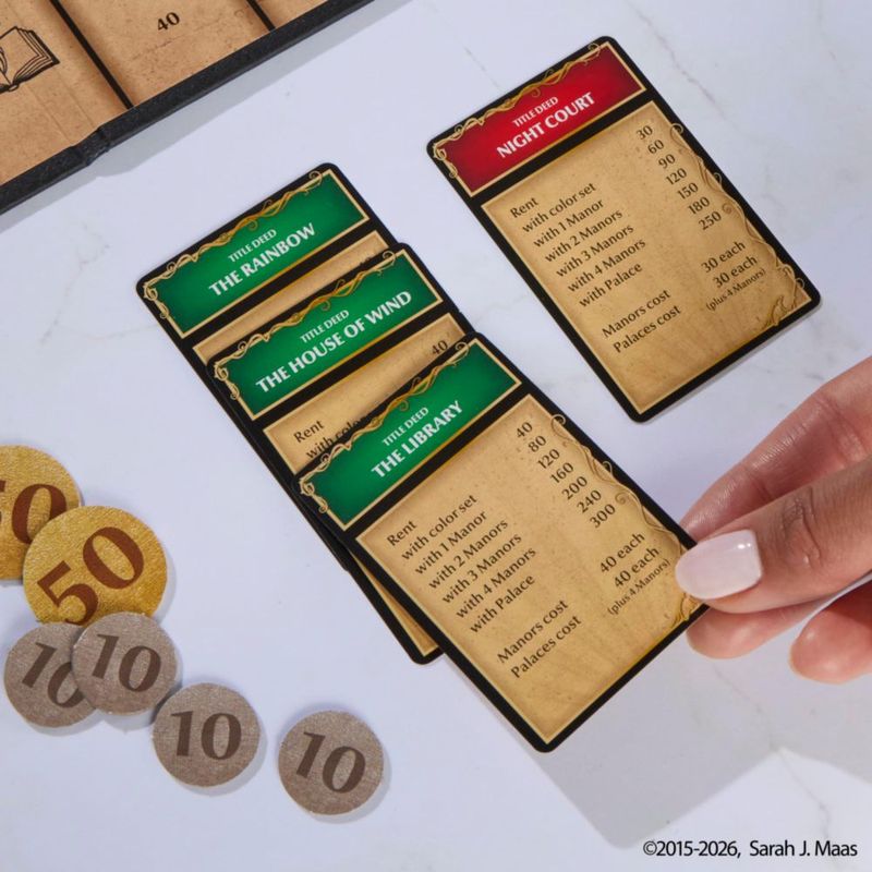 Monopoly: Edición A Court of Thorns and Roses para Adultos | Licencia Oficial | Inspirado en la Serie Bestseller | 17+ años | 2-6 jugadores