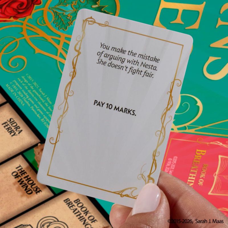 Monopoly: Edición Especial de A Court of Thorns and Roses – Juego de Mesa para Adultos | Licencia Oficial | +17 años | de 2 a 6 jugadores