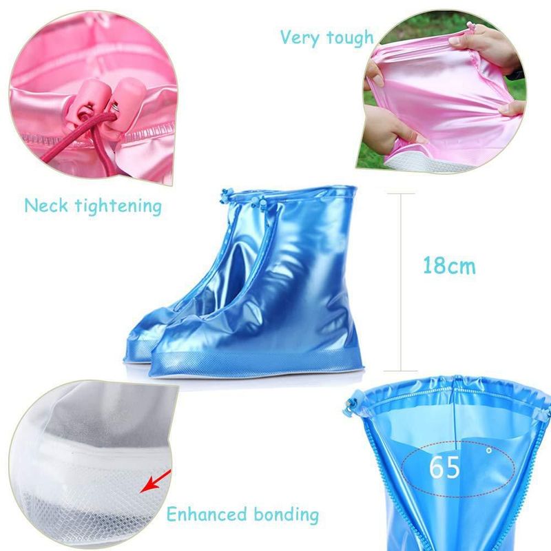 Cubiertas Impermeables Antideslizantes para Zapatos AFULILI Azul Talla Pequeña