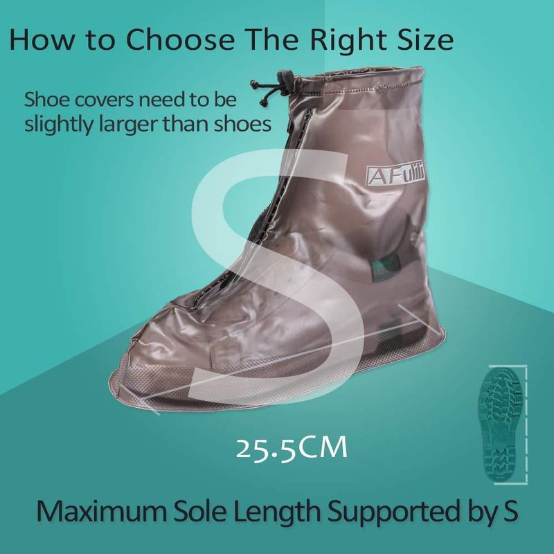 Cubiertas Impermeables Antideslizantes para Zapatos AFULILI Azul Talla Pequeña
