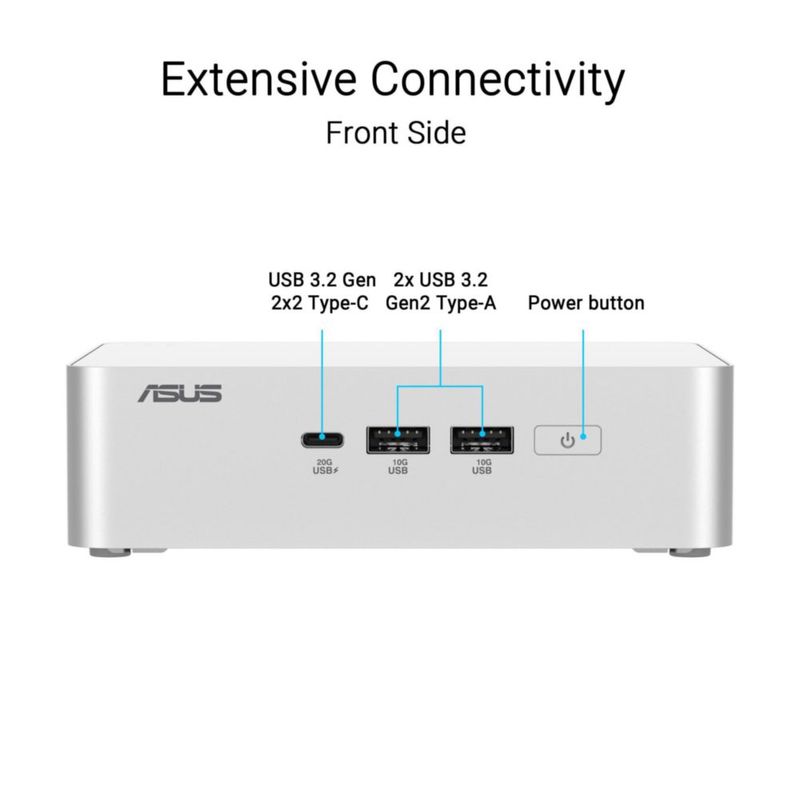 ASUS NUC 15 Pro+ Mini PC Intel Core Ultra 7 255H DDR5 Wi‑Fi 7