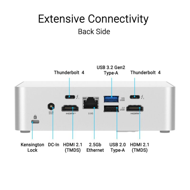 ASUS NUC 15 Pro+ Mini PC Intel Core Ultra 7 255H DDR5 Wi‑Fi 7