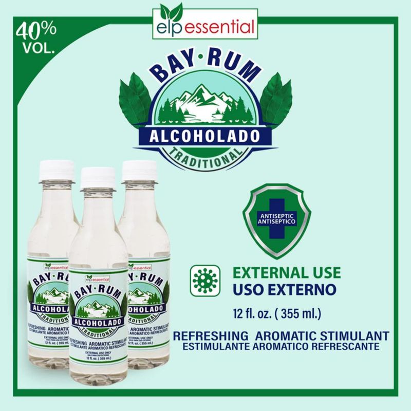 After Shave EASY LOOK Alcoholado Bay Rum 355 ml Pack de 2