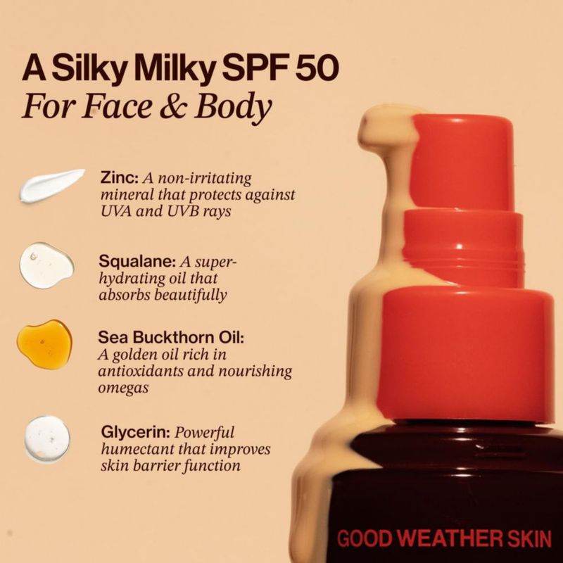 Protector Solar Good Weather Skin 118 ml SPF 50 para Cara y Cuerpo