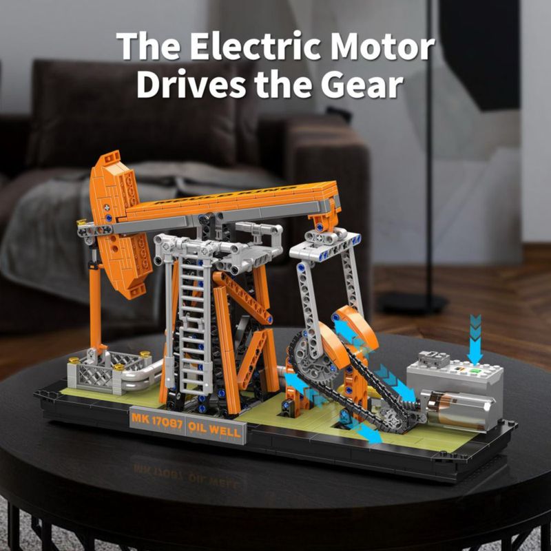 Bloques de Construcción Mould King 17087 Modelo de Campo Petrolero