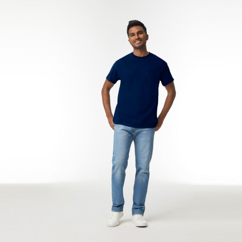 Camiseta Gildan G5000 azul marino pack de 3 talla X‑Large