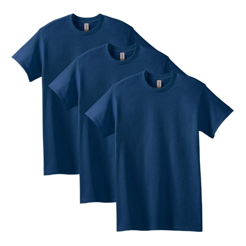 Camiseta Gildan G5000 azul marino pack de 3 talla X‑Large