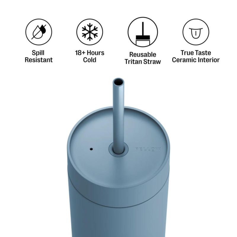 Vaso térmico Fellow Carter Cold de 591 ml con tapa de sorbete