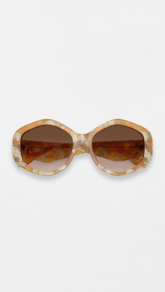 Gafas de sol Tory Burch 5 cm gradiente marrón