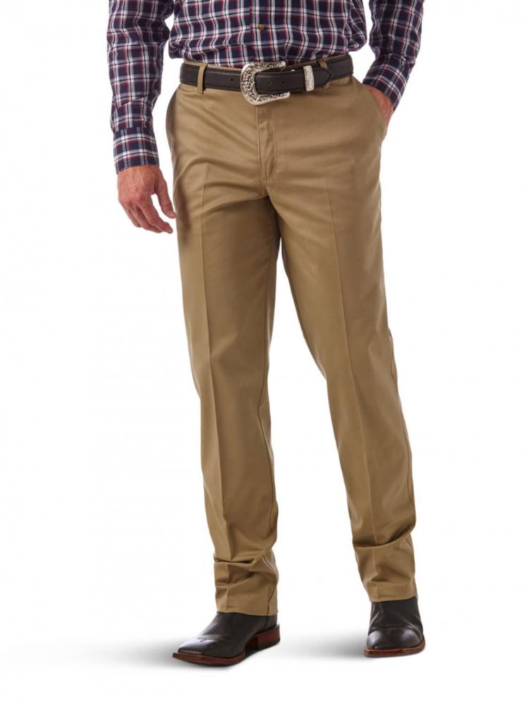 PANTALONES Wrangler 91 cm Caqui Corte Relajado