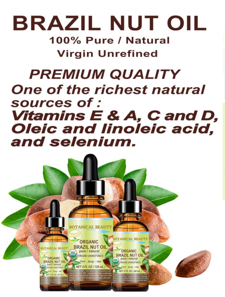 Aceite de Nuez de Brasil Botanical Beauty 60 ml Orgánico Virgen