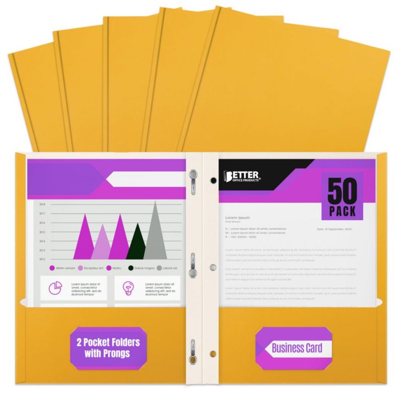 Carpeta de archivo Better Office Products - Pack de 50 tamaño carta