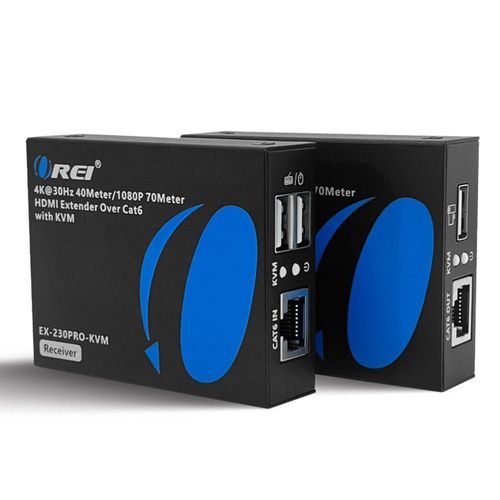 Extensor KVM HDMI OREI 4K 40 m con puertos USB 1.1