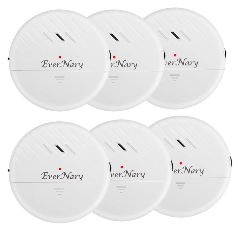 Alarma EverNary Pack de 6 Sensor de Vibración 125 dB Blanco