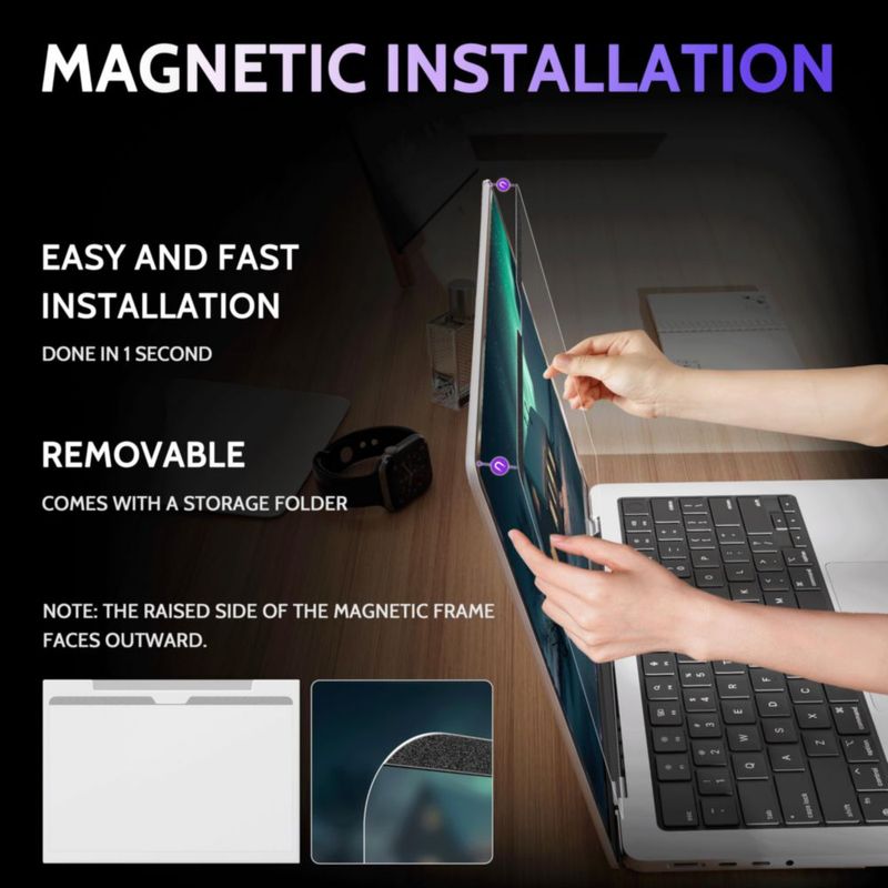 Protector de pantalla magnético anti luz azul Peslv 13"