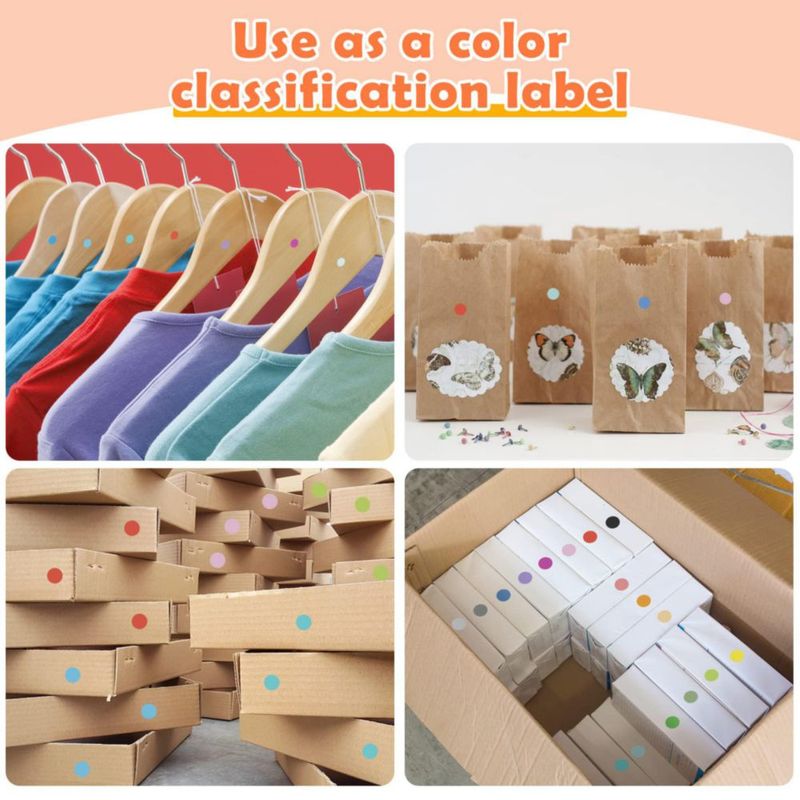 Pegatinas de puntos Nestcode 6720 uds 20 colores 06 cm