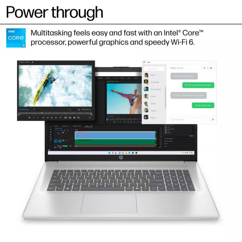 Portátil HP 173" i3‑N305 16 GB RAM 1 TB SSD Wi‑Fi 6