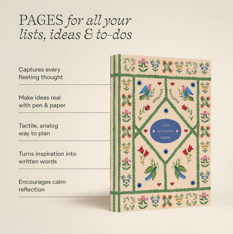 Cuaderno Papier A5 Rayado 192 páginas Tapa Dura
