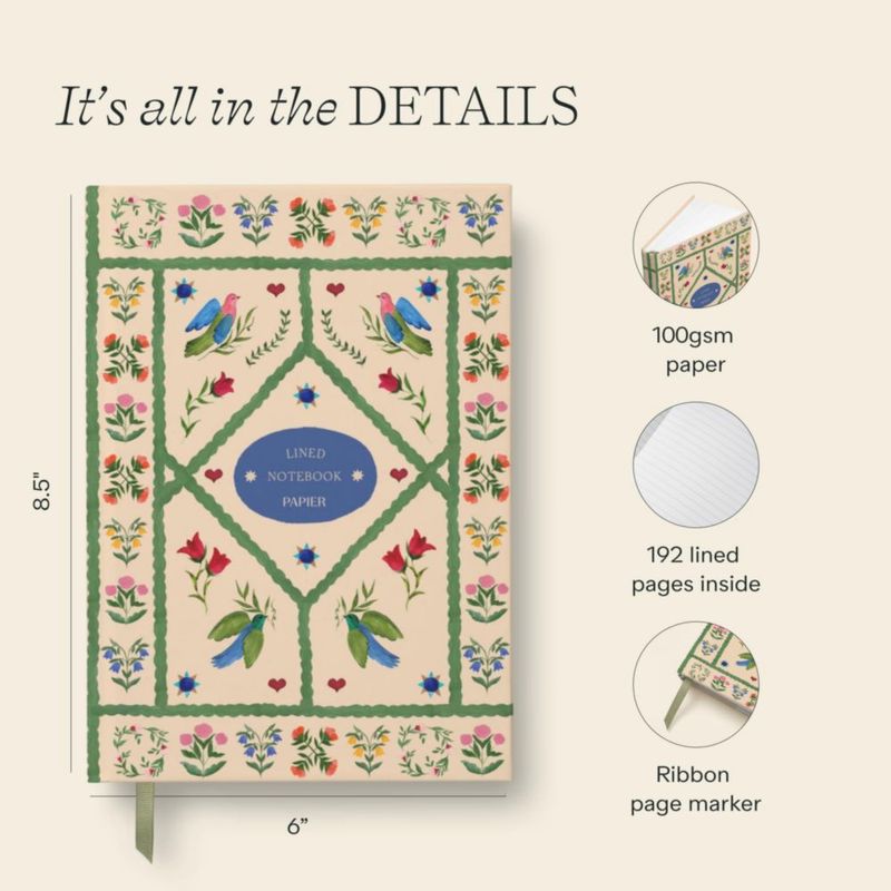 Cuaderno Papier A5 Rayado 192 páginas Tapa Dura