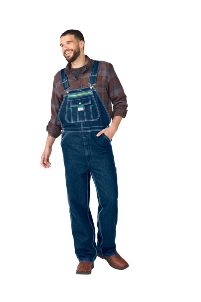 Overol tipo peto Liberty 60/30 de denim lavado a la piedra
