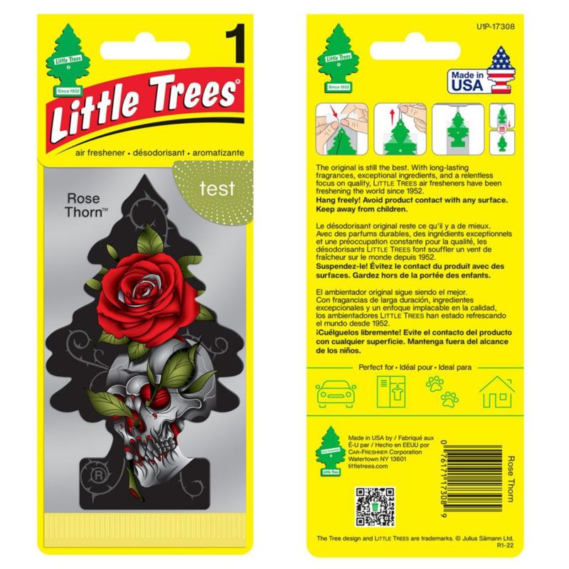 Ambientador LITTLE TREES Rose Thorn - Pack de 6