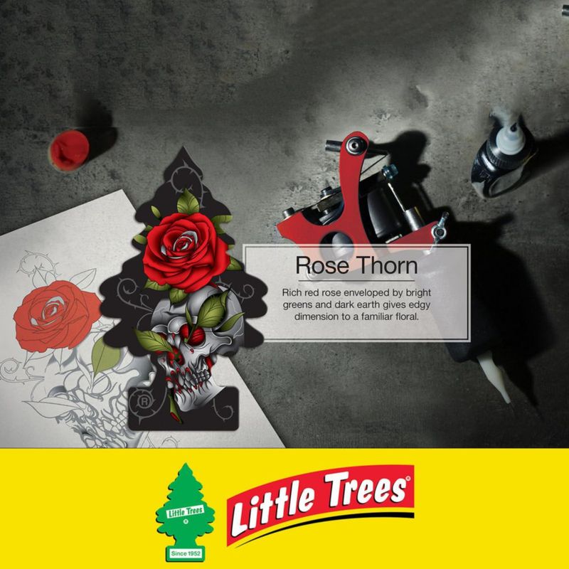 Ambientador LITTLE TREES Rose Thorn - Pack de 6