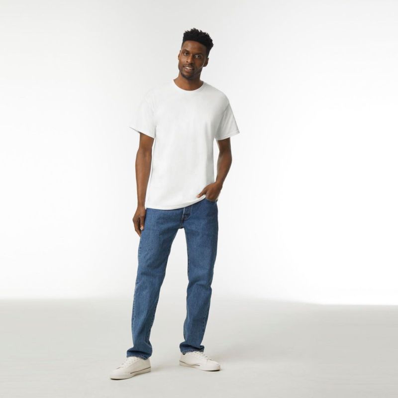Camiseta Gildan G2000 Blanca (Pack de 3) Talla 4XL