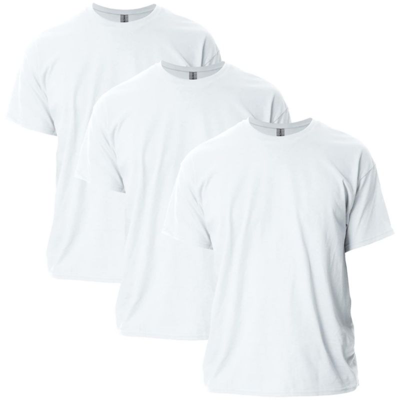 Camiseta Gildan G2000 Blanca (Pack de 3) Talla 4XL