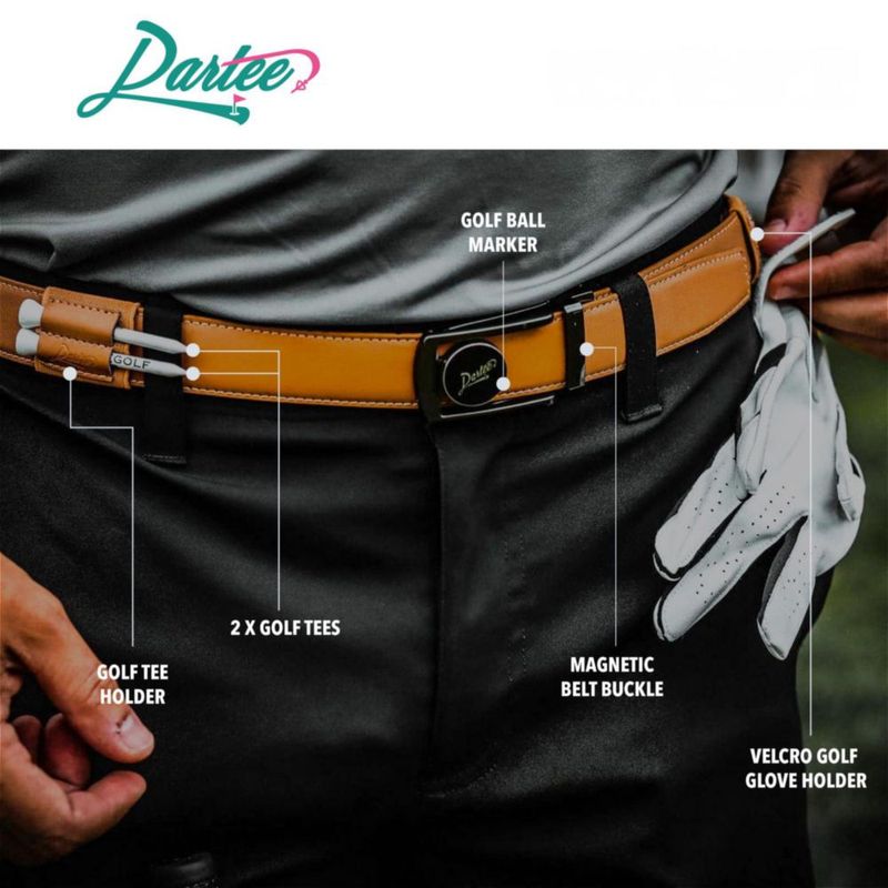 Cinturón de Golf Dartee 117 cm Desert Storm Tan