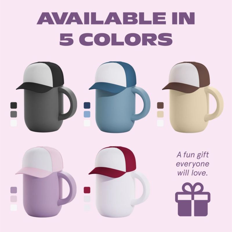 Taza para Beber asobu 355 ml Morada con Recubrimiento Cerámico