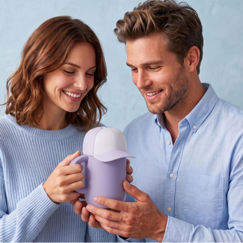 Taza para Beber asobu 355 ml Morada con Recubrimiento Cerámico