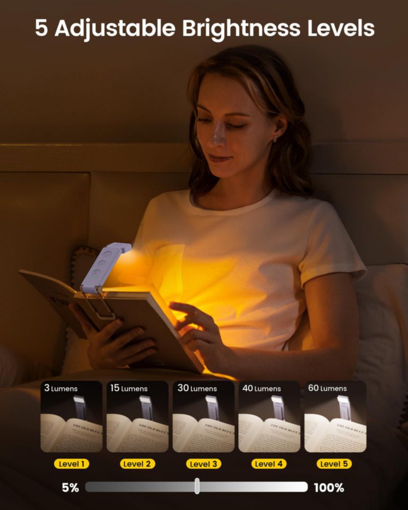 Luz de Lectura Glocusent 12 LED Recargable 50 g