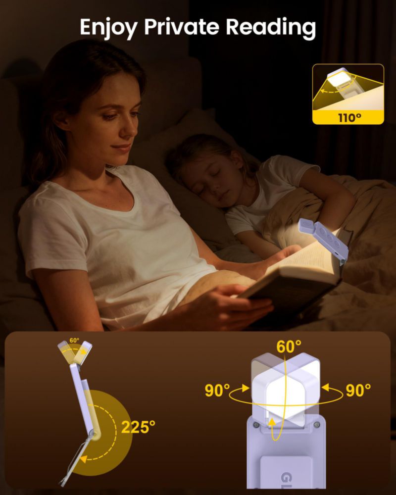 Luz de Lectura Glocusent 12 LED Recargable 50 g