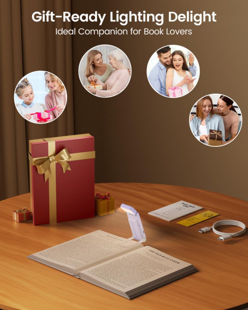 Luz de Lectura Glocusent 12 LED Recargable 50 g
