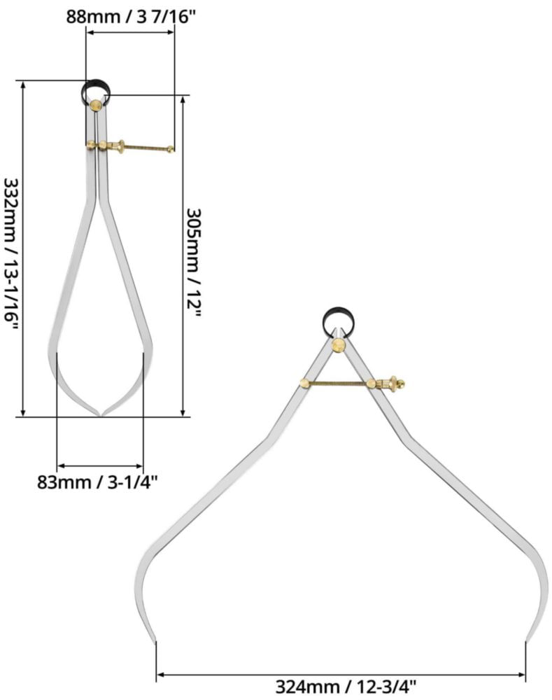 Divisores de Resorte QWORK 30 cm con Ajuste de Tuerca
