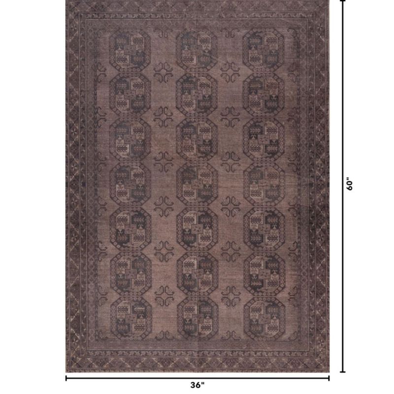 Alfombra Kuden 91 cm x 152 cm Lavable Vintage Antideslizante