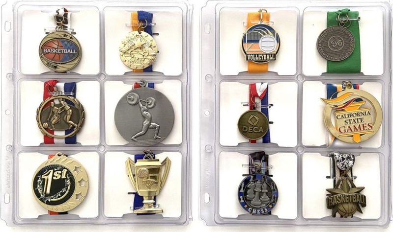 Organizador de Medallas Mercurydean Pack de 2 para 12 Medallas