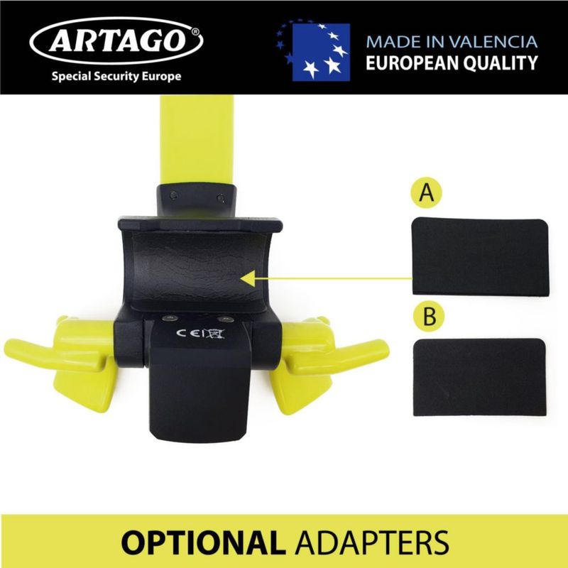 Candado para volante Artago 870 con alarma de 120 dB y LED