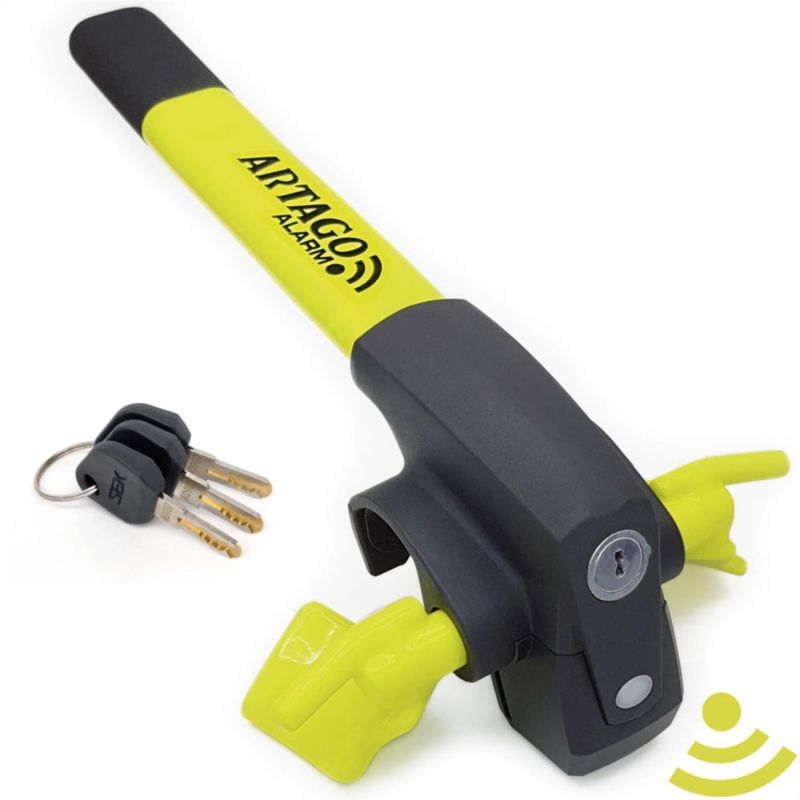 Candado para volante Artago 870 con alarma de 120 dB y LED