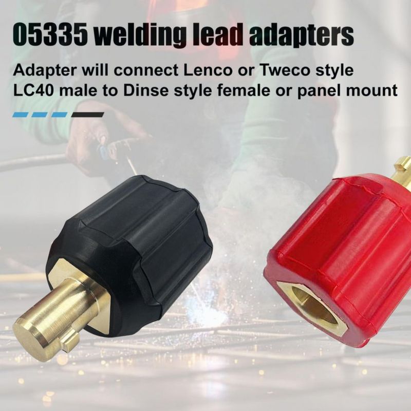 Adaptadores tipo Dinse ZGTools para cables de soldadura – paquete de 2