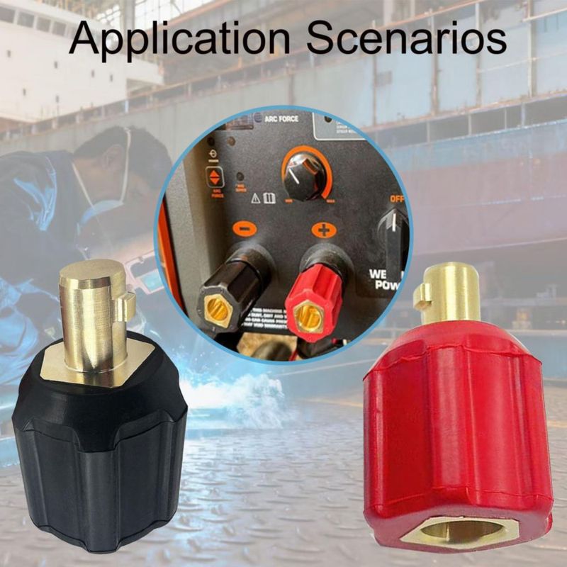 Adaptadores tipo Dinse ZGTools para cables de soldadura – paquete de 2